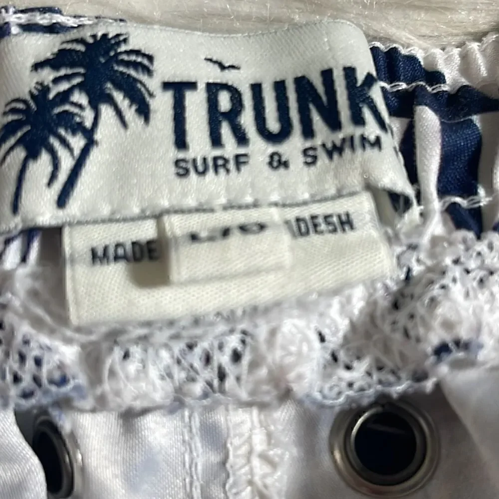 Trunk surf and swim Co mens swim trunk size L drawstring tropical‎